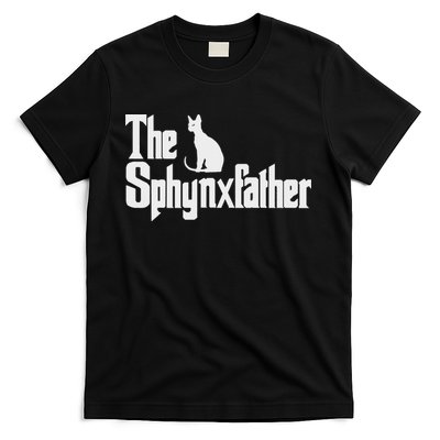 The Sphynxfather Funny Cat Dad Sphynx Lover Gifts T-Shirt
