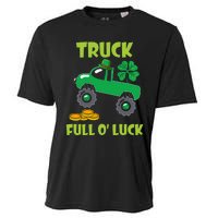 Truck Shamrock Full Oluck Patricks Day Cooling Performance Crew T-Shirt