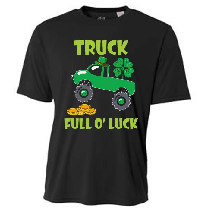 Truck Shamrock Full Oluck Patricks Day Cooling Performance Crew T-Shirt