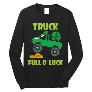 Truck Shamrock Full Oluck Patricks Day Long Sleeve Shirt