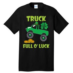 Truck Shamrock Full Oluck Patricks Day Tall T-Shirt