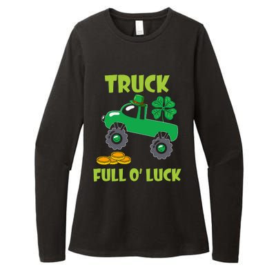 Truck Shamrock Full Oluck Patricks Day Womens CVC Long Sleeve Shirt