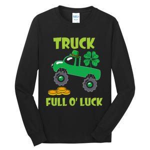 Truck Shamrock Full Oluck Patricks Day Tall Long Sleeve T-Shirt