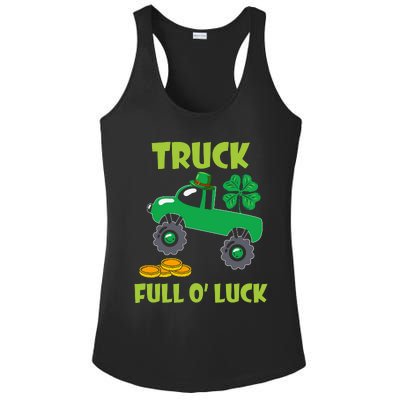 Truck Shamrock Full Oluck Patricks Day Ladies PosiCharge Competitor Racerback Tank