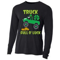 Truck Shamrock Full Oluck Patricks Day Cooling Performance Long Sleeve Crew