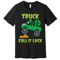 Truck Shamrock Full Oluck Patricks Day Premium T-Shirt