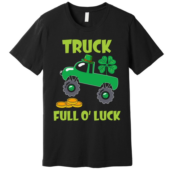 Truck Shamrock Full Oluck Patricks Day Premium T-Shirt