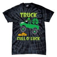 Truck Shamrock Full Oluck Patricks Day Tie-Dye T-Shirt