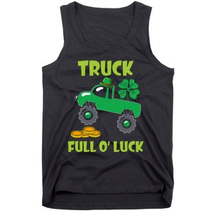 Truck Shamrock Full Oluck Patricks Day Tank Top