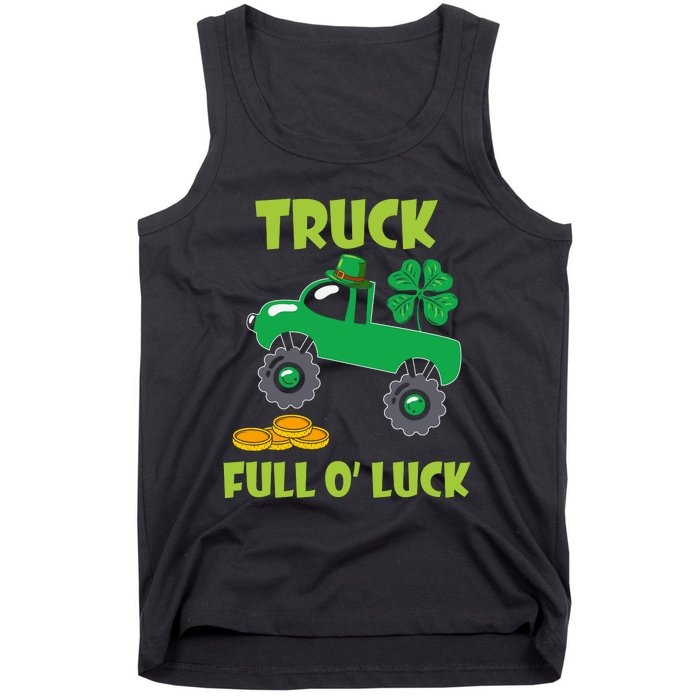 Truck Shamrock Full Oluck Patricks Day Tank Top