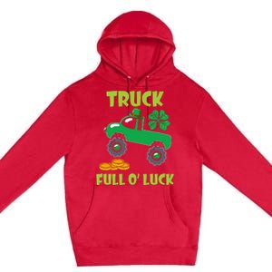 Truck Shamrock Full Oluck Patricks Day Premium Pullover Hoodie