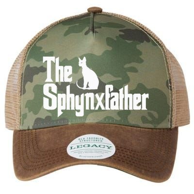 The Sphynxfather Funny Cat Dad Sphynx Lover Gifts Legacy Tie Dye Trucker Hat