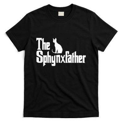 The Sphynxfather Funny Cat Dad Sphynx Lover Gifts T-Shirt
