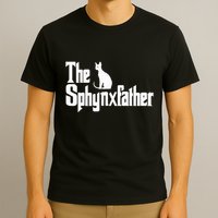 The Sphynxfather Funny Cat Dad Sphynx Lover Gifts T-Shirt