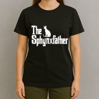 The Sphynxfather Funny Cat Dad Sphynx Lover Gifts T-Shirt