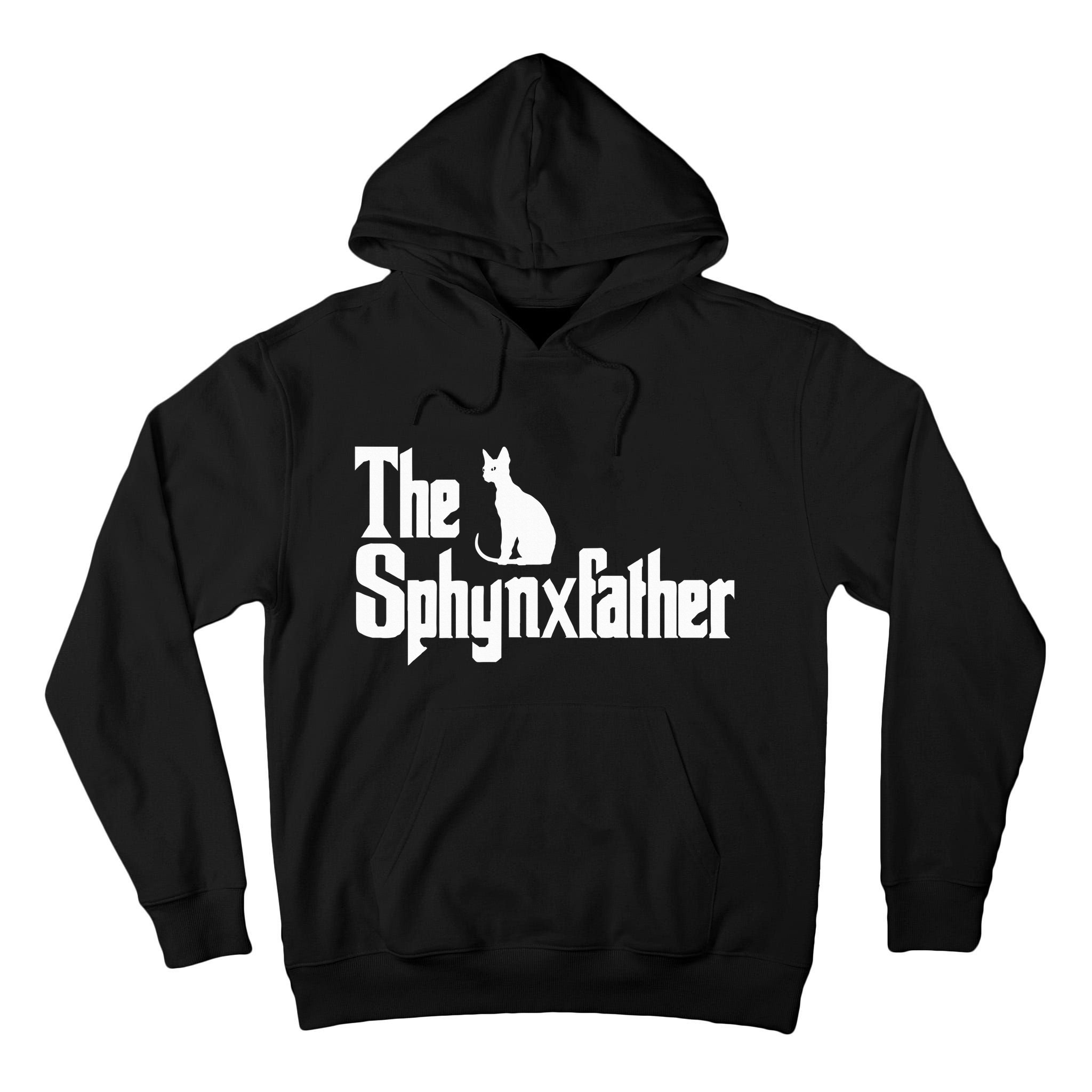 The Sphynxfather Funny Cat Dad Sphynx Lover Gifts Tall Hoodie