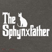 The Sphynxfather Funny Cat Dad Sphynx Lover Gifts Cotton Canvas Backpack