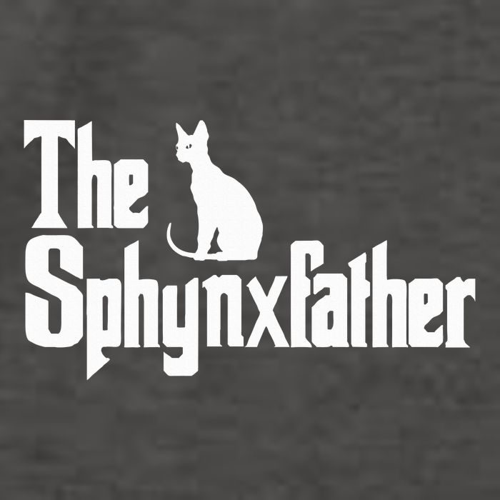 The Sphynxfather Funny Cat Dad Sphynx Lover Gifts Vector Backpack