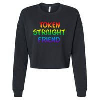 Token Straight Friend Rainbow Colors LGBT Cropped Pullover Crew