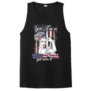 Trump Supporter Funny Gift Yes Im A Trump Get Over It Meaningful Gift PosiCharge Competitor Tank