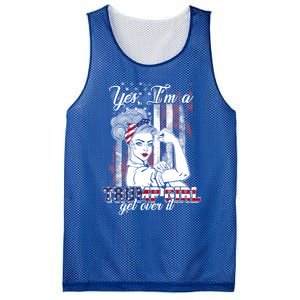 Trump Supporter Funny Gift Yes Im A Trump Get Over It Meaningful Gift Mesh Reversible Basketball Jersey Tank