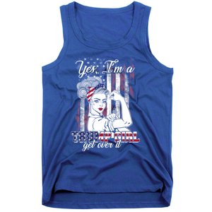 Trump Supporter Funny Gift Yes Im A Trump Get Over It Meaningful Gift Tank Top