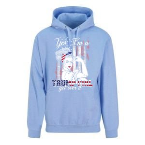 Trump Supporter Funny Gift Yes Im A Trump Get Over It Meaningful Gift Unisex Surf Hoodie