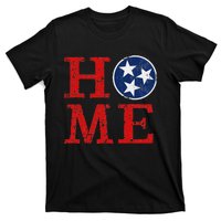 Tennessee State Flag Artwork Unique Vintage Art Gift Tn Home T-Shirt