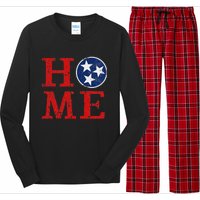 Tennessee State Flag Artwork Unique Vintage Art Gift Tn Home Long Sleeve Pajama Set