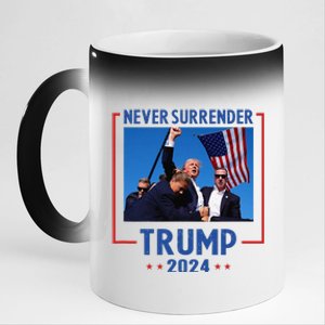 Trump Speech Fist In The Air Pennsylvania Trump 2024 11oz Black Color Changing Mug