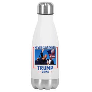 Trump Speech Fist In The Air Pennsylvania Trump 2024 Stainless Steel Insulated Water Bottle