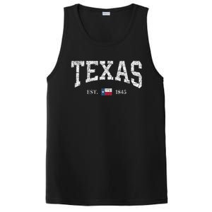 Texas State Flag Distressed PosiCharge Competitor Tank