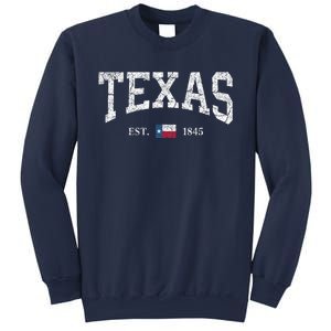 Texas State Flag Distressed Sweatshirt