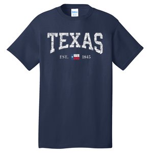 Texas State Flag Distressed Tall T-Shirt