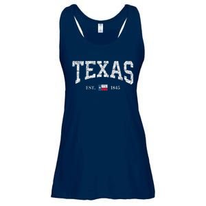 Texas State Flag Distressed Ladies Essential Flowy Tank