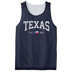 Texas State Flag Distressed Mesh Reversible Basketball Jersey Tank