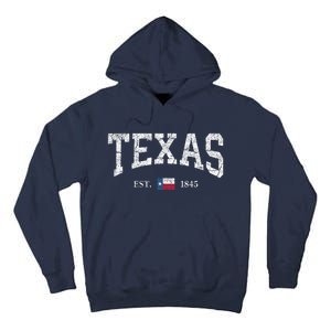 Texas State Flag Distressed Tall Hoodie