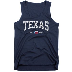 Texas State Flag Distressed Tank Top