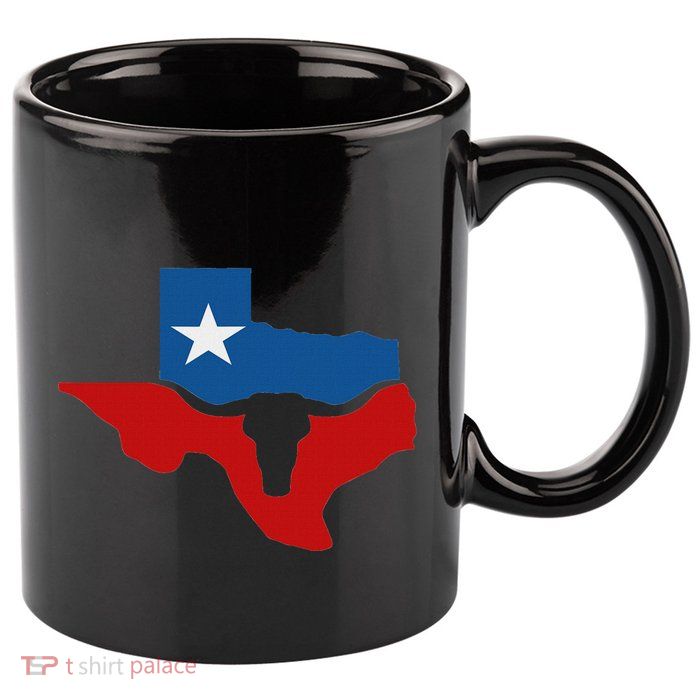 Texas State Flag 11oz C Handle Ceramic Mug