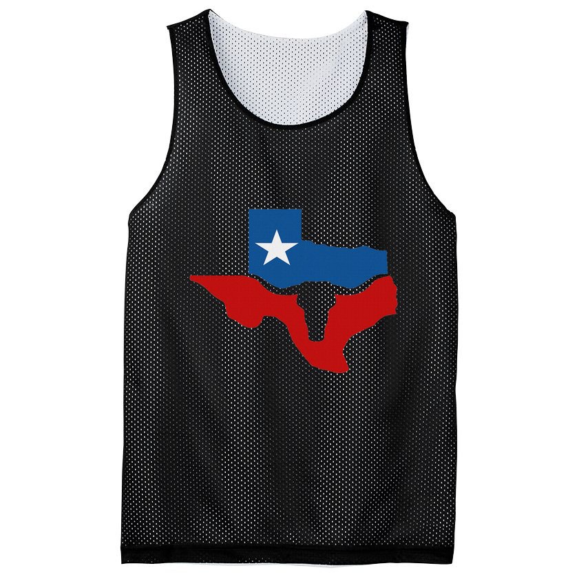 Texas State Flag Mesh Reversible Basketball Jersey Tank