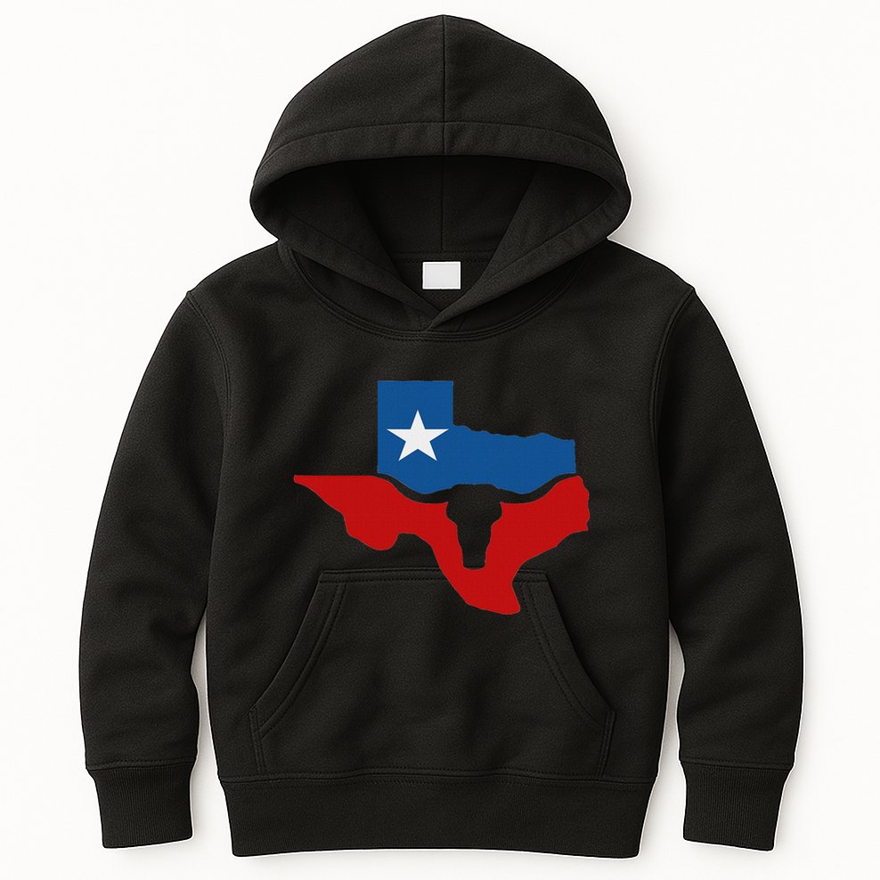 Texas State Flag Kids Hoodie