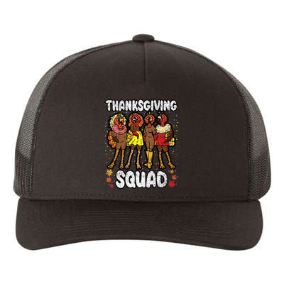 Thanksgiving Squad Funny Turkey Fall Autumn Yupoong Adult 5-Panel Trucker Hat