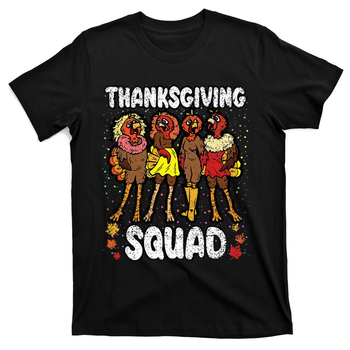 Thanksgiving Squad Funny Turkey Fall Autumn T-Shirt