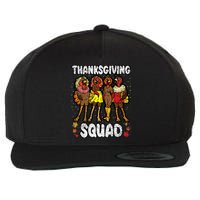 Thanksgiving Squad Funny Turkey Fall Autumn Wool Snapback Cap