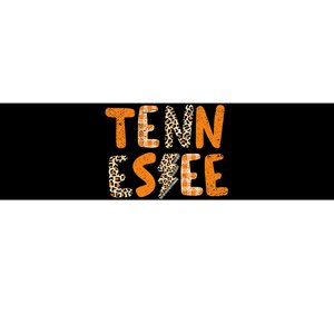 Tennessee State Flag Orange Plaid Leopard TN Bumper Sticker