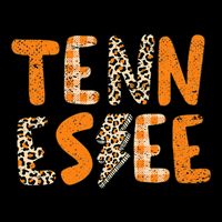Tennessee State Flag Orange Plaid Leopard TN 16 in Basic Backpack