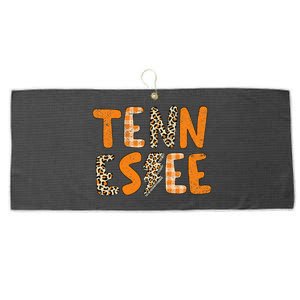 Tennessee State Flag Orange Plaid Leopard TN Large Microfiber Waffle Golf Towel