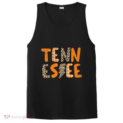 Tennessee State Flag Orange Plaid Leopard TN PosiCharge Competitor Tank