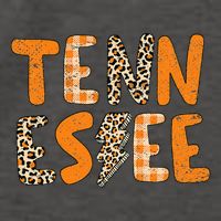 Tennessee State Flag Orange Plaid Leopard TN Vector Backpack