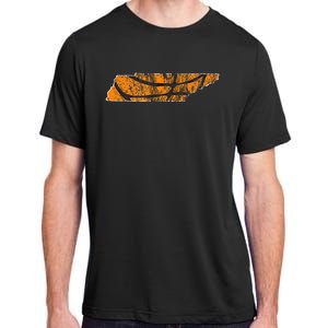 Tennessee Sports Fan Basketball In Knoxville State Outline Adult ChromaSoft Performance T-Shirt